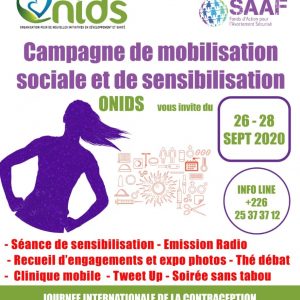 Campagne de plaidoyer ONIDS et SAAF 28 Septembre 2020