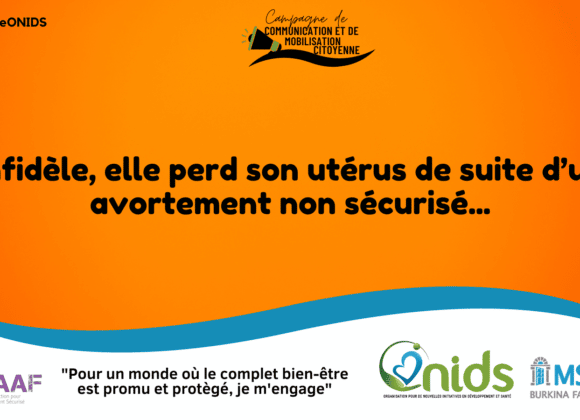 Campagne de Communication et de Mobilisation Citoyenne : Message No2 sur l’avortement 