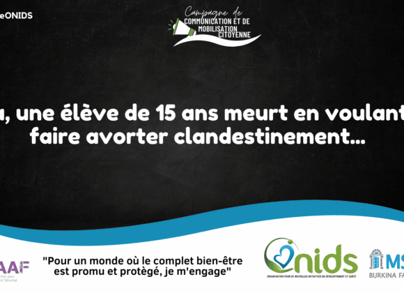Campagne de Communication et de Mobilisation Citoyenne : Message No3 sur l’avortement Campagne de Communication et de Mobilisation Citoyenne : Message No3 sur l’avortement